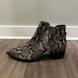 Halogen Snakeskin booties